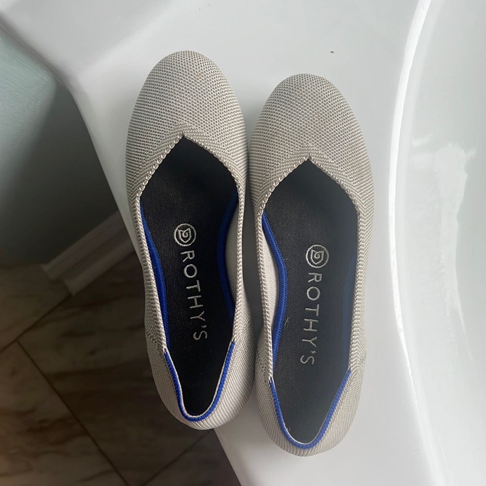 Light Gray Rothy Flats
